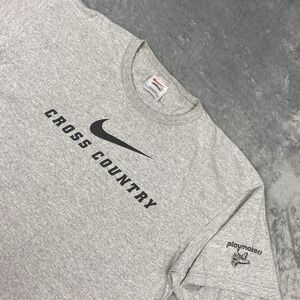 Vtg Nike Michigan State Cross‎ Country Shirt Mens L MSU Spartans Center Swoosh